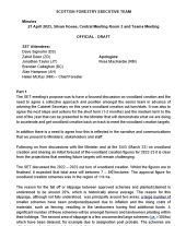 Scottish Forestry Executive Team (SFET) minutes - 27 April 2023